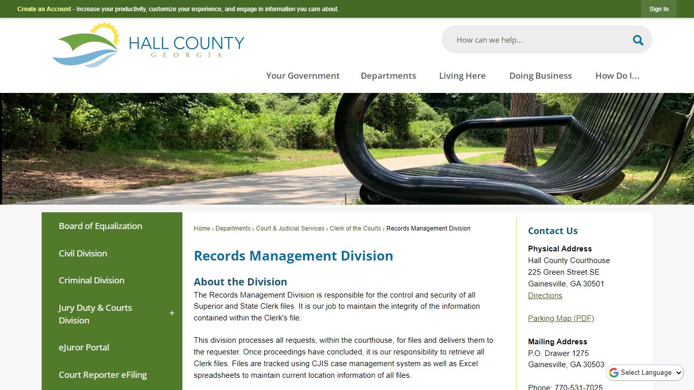 Records Management Division | Hall County, GA - Official ...